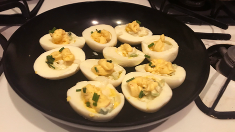 Ta-da, deviled eggs a la Dorie Greenspan
